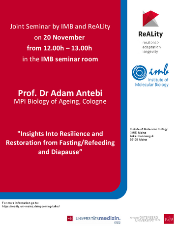 ReALity & IMB Seminar Poster